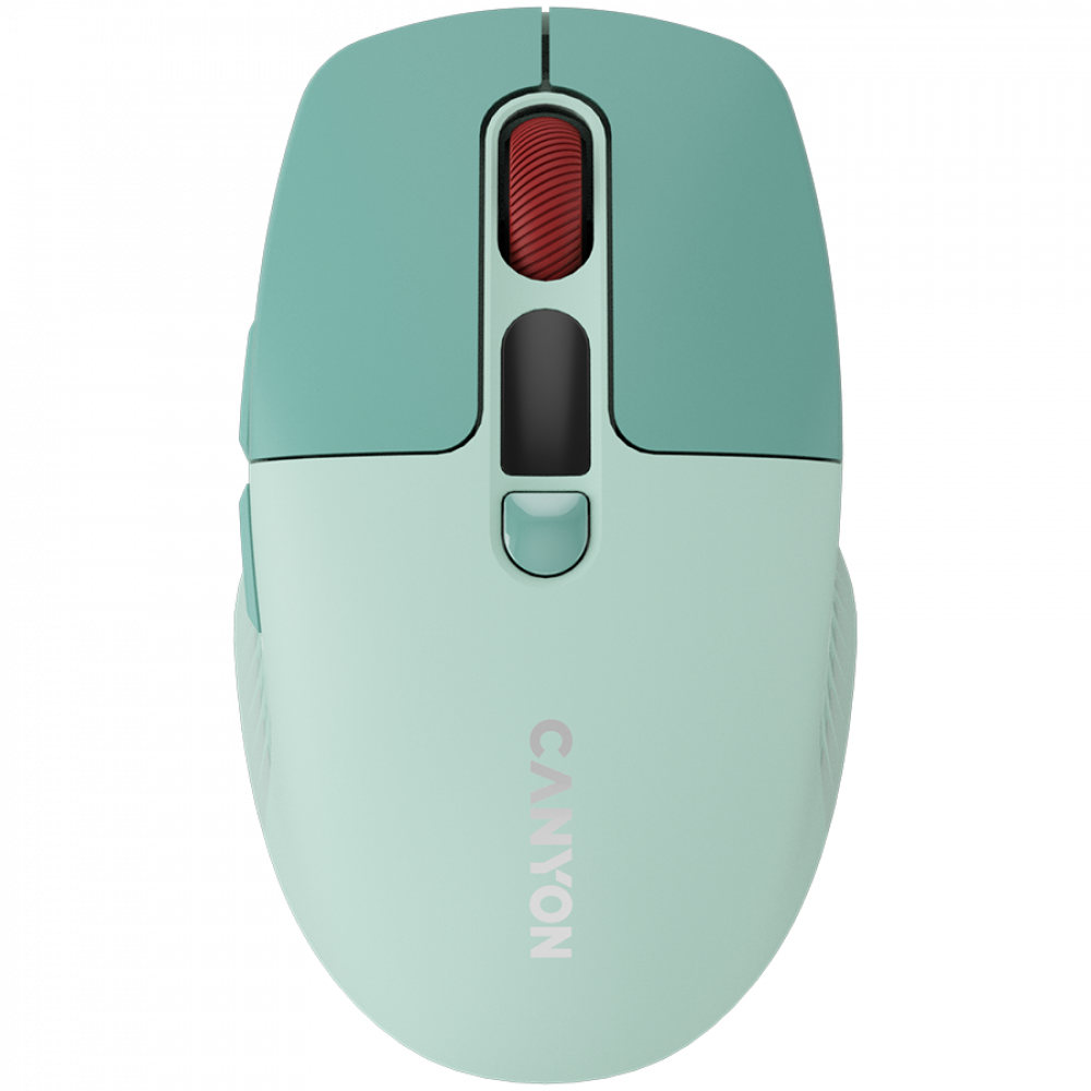 Mysz bezprzewodowa cicha dwa tryby LCD Canyon MW-26 zielona