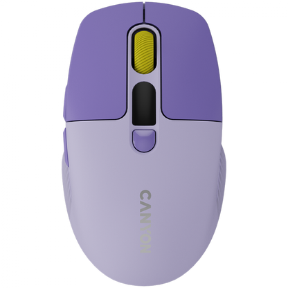 Mysz bezprzewodowa cicha dwa tryby LCD Canyon MW-26 fioletowa