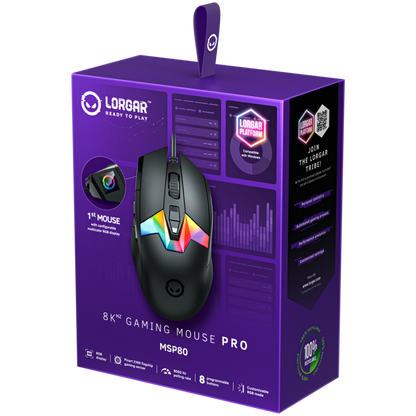 Mysz gamingowa Lorgar MSP80 8000 Hz czarna
