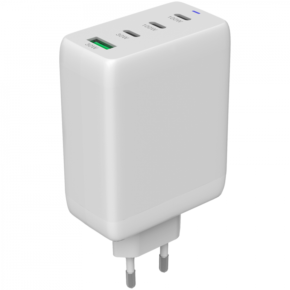 Ładowarka sieciowa GaN 100W 3xPD 1xQC EU Canyon CU100ACC biała