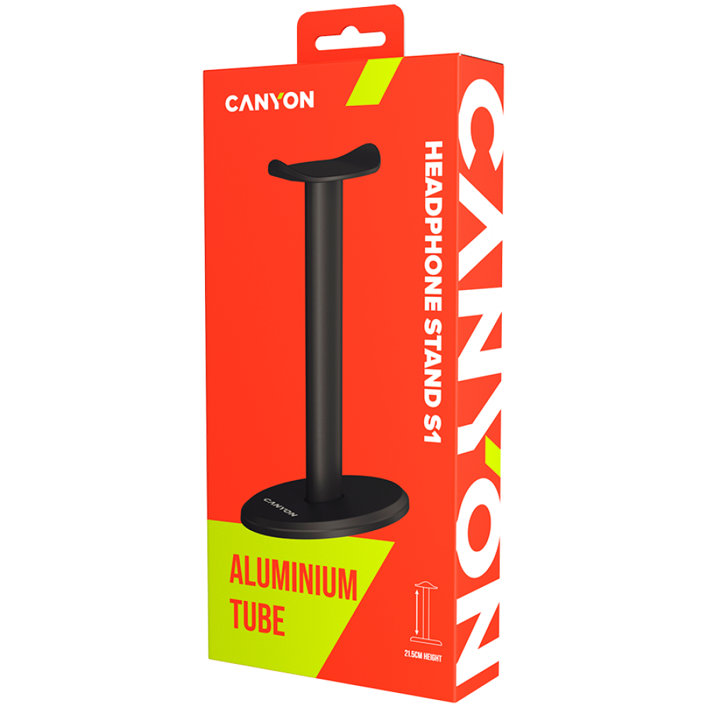 Canyon HS-1 Desktop Headphone Stand, Black
