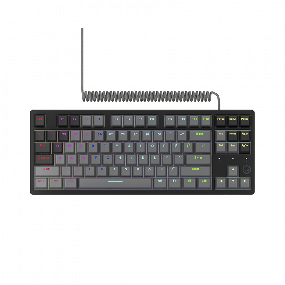 Klawiatura gamingowa mechaniczna RGB Lorgar Azar 514 czarna