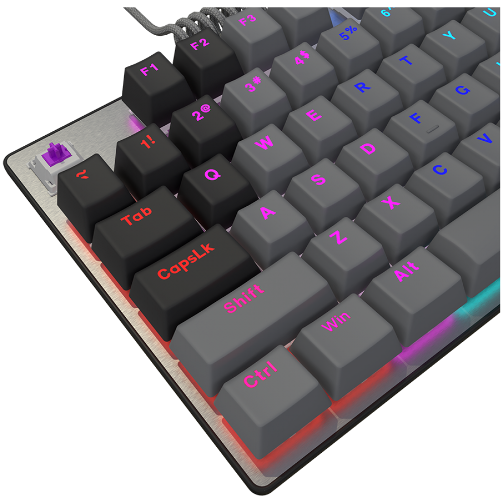 Klawiatura gamingowa mechaniczna RGB Lorgar Azar 514 czarna