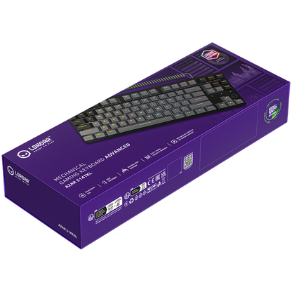 Klawiatura gamingowa mechaniczna RGB Lorgar Azar 514 czarna
