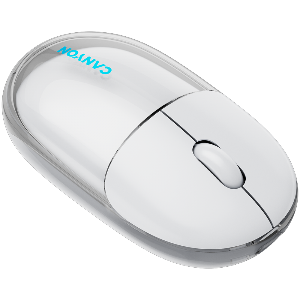 Mysz bezprzewodowa BT/2.4GHz cicha USB-C Canyon 24 biała