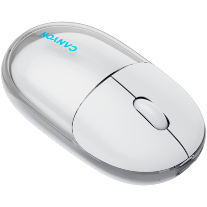 Mysz bezprzewodowa BT/2.4GHz cicha USB-C Canyon 24 biała