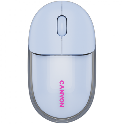 Mysz bezprzewodowa BT/2.4GHz cicha USB-C Canyon 24 niebieska