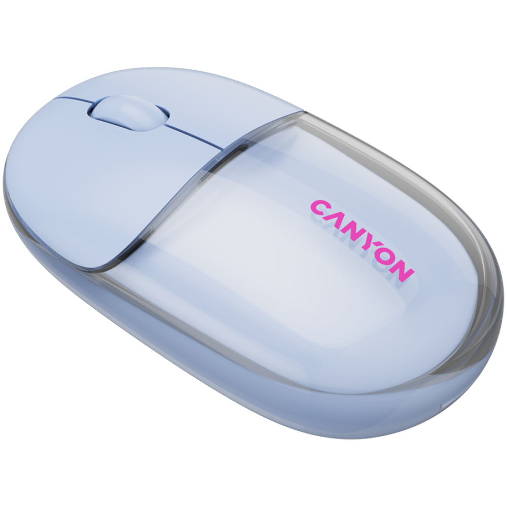 Mysz bezprzewodowa BT/2.4GHz cicha USB-C Canyon 24 niebieska