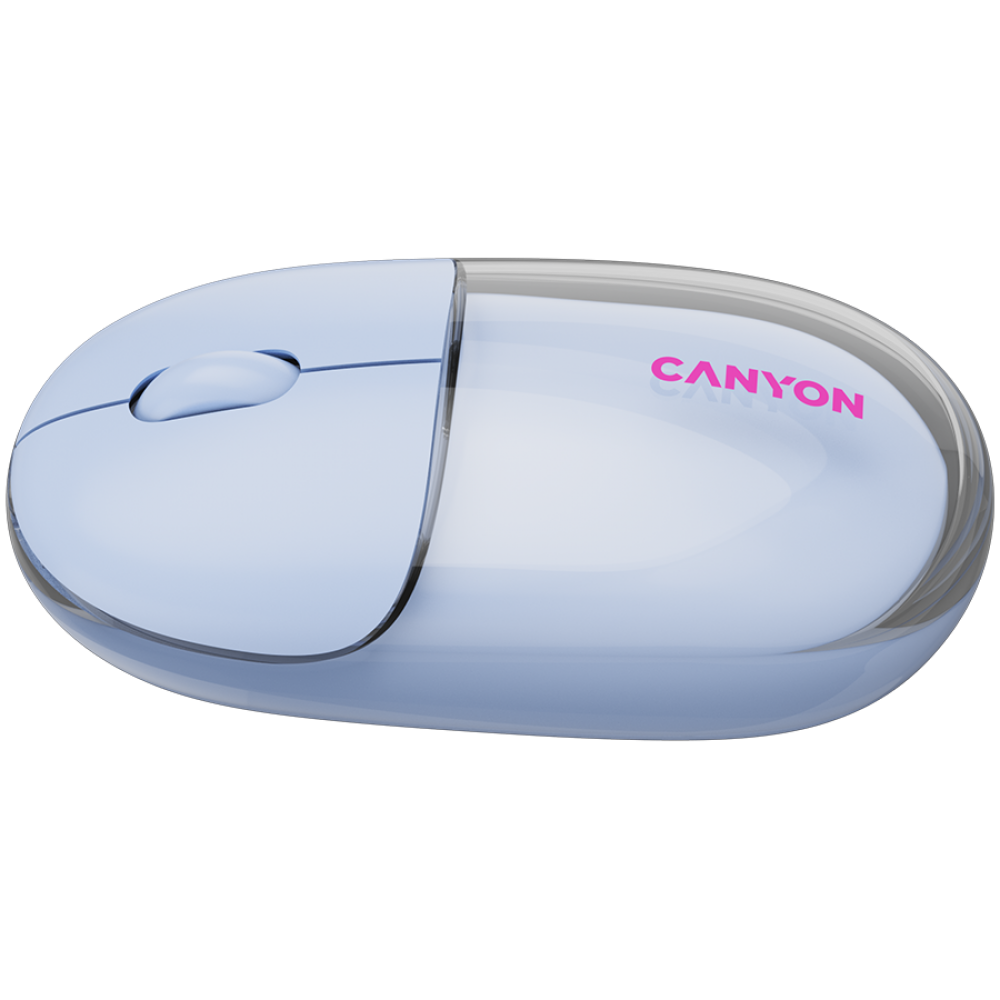 Mysz bezprzewodowa BT/2.4GHz cicha USB-C Canyon 24 niebieska
