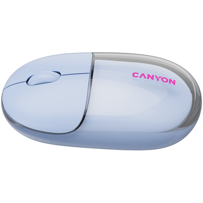 Mysz bezprzewodowa BT/2.4GHz cicha USB-C Canyon 24 niebieska