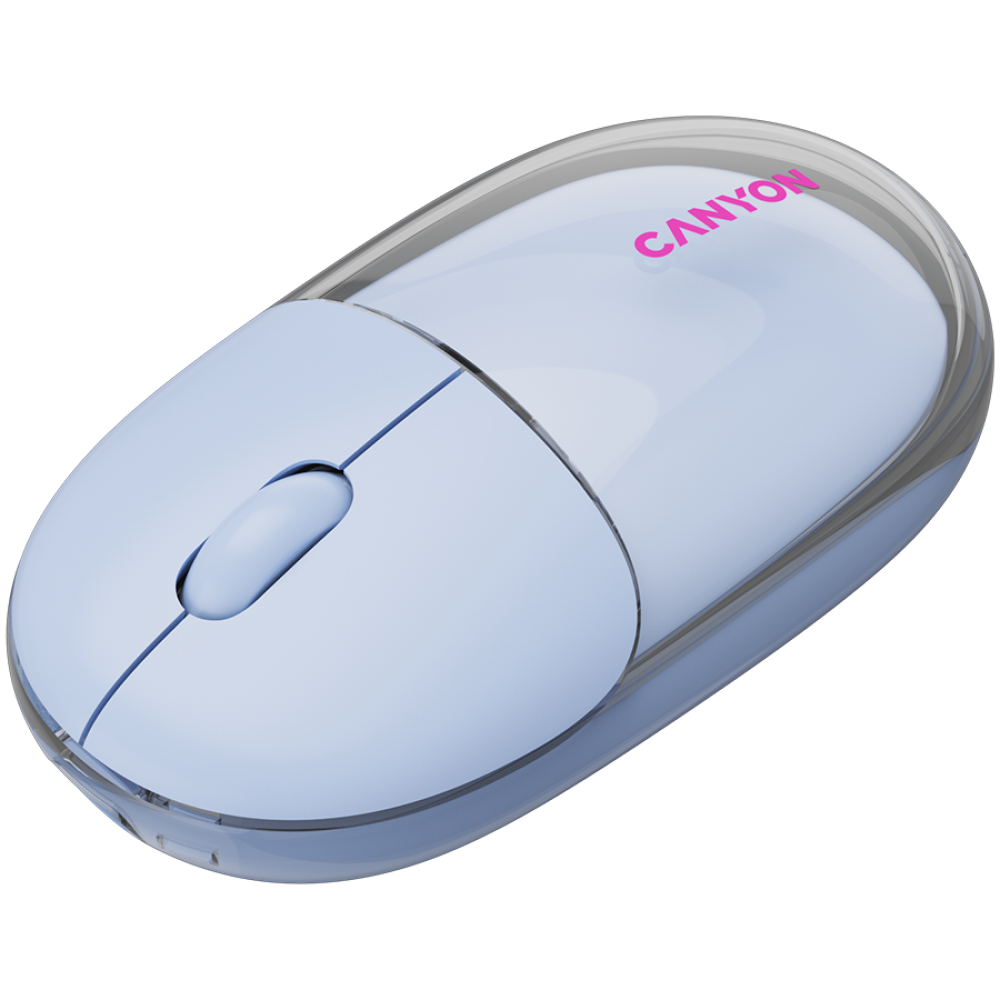 Mysz bezprzewodowa BT/2.4GHz cicha USB-C Canyon 24 niebieska
