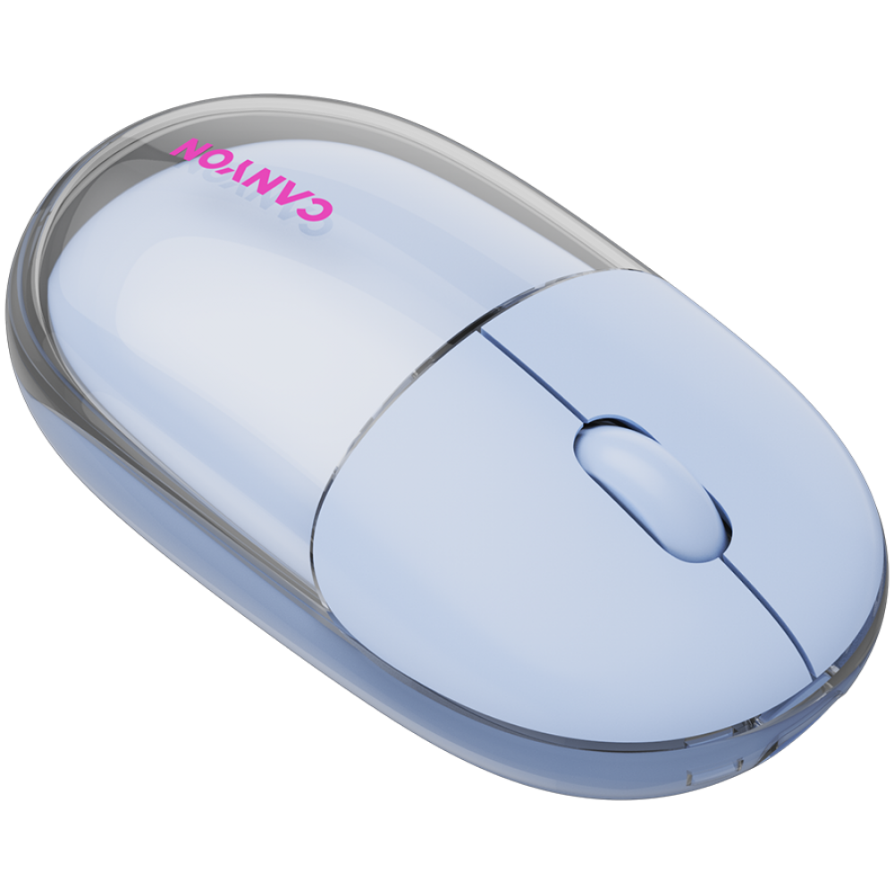 Mysz bezprzewodowa BT/2.4GHz cicha USB-C Canyon 24 niebieska