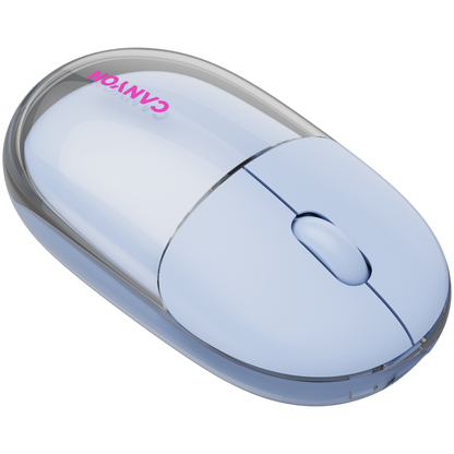 Mysz bezprzewodowa BT/2.4GHz cicha USB-C Canyon 24 niebieska