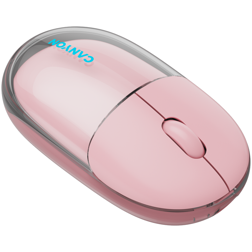 Mysz bezprzewodowa BT/2.4GHz cicha USB-C Canyon 24 różowa