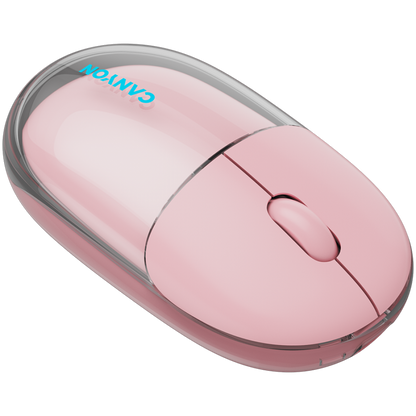 Mysz bezprzewodowa BT/2.4GHz cicha USB-C Canyon 24 różowa