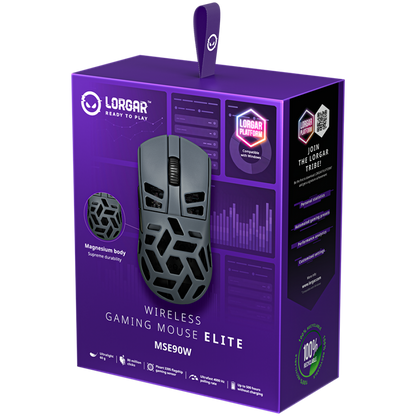 Lorgar MSE90W Dark Gray Wireless Gaming Mouse