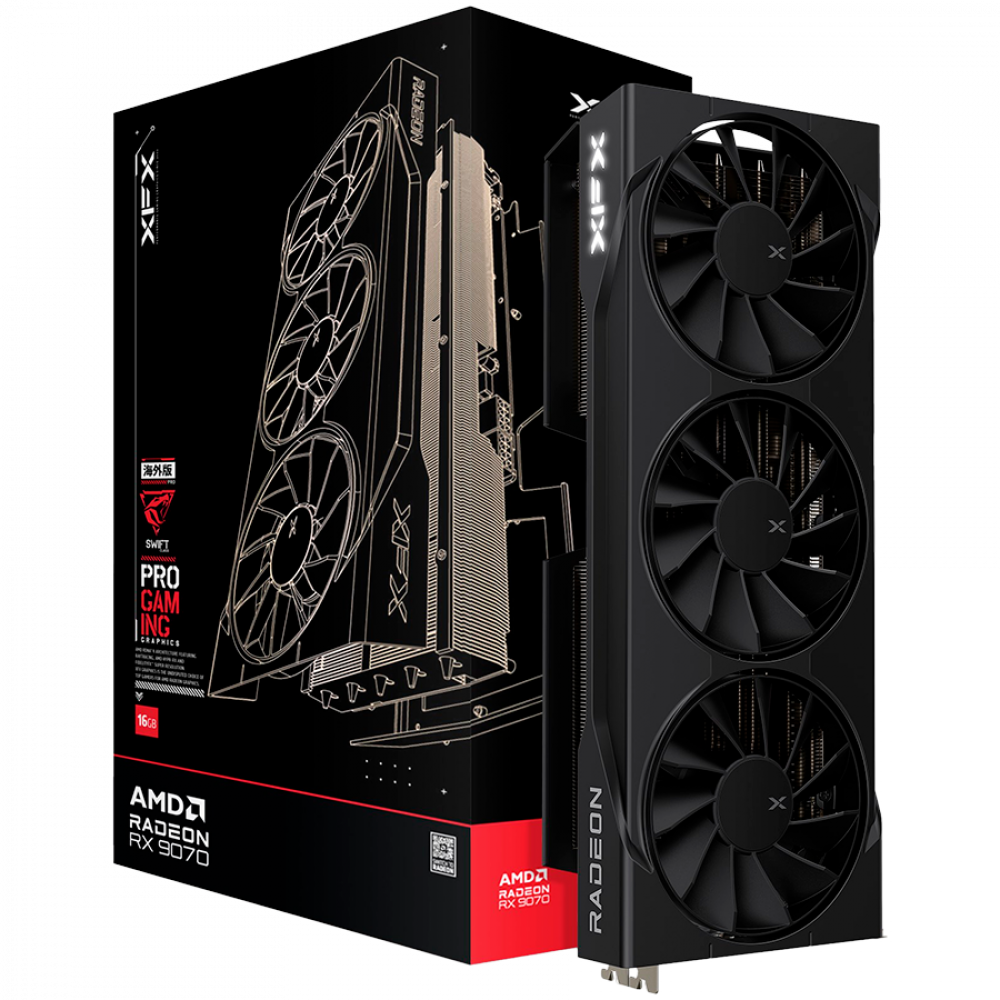 XFX Swift AMD Radeon RX 9070 16 GB GDDR6 Graphics Card
