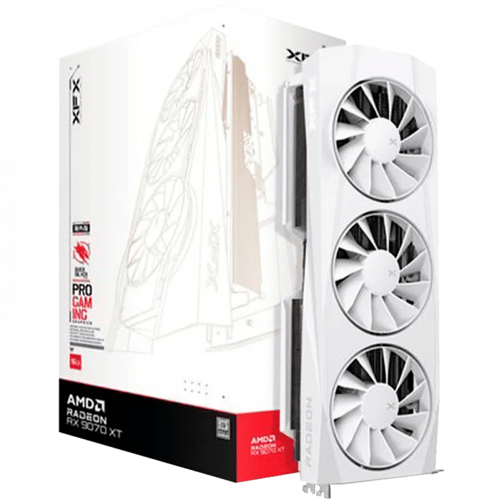 XFX Quicksilver AMD Radeon RX 9070XT 16GB GDDR6 PCIe 5.0 Graphics Card