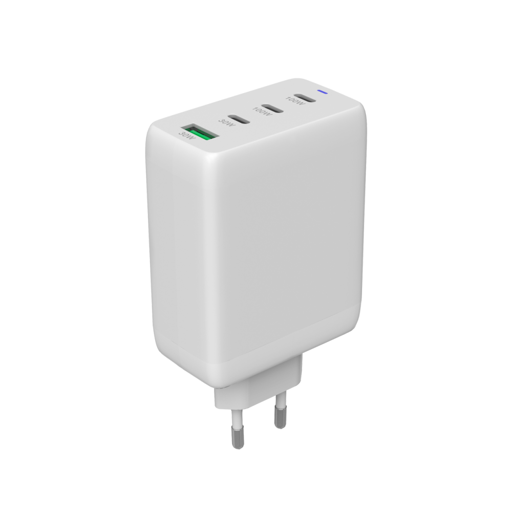 Ładowarka sieciowa GaN 100W 3xPD 1xQC EU Canyon CU100ACC biała
