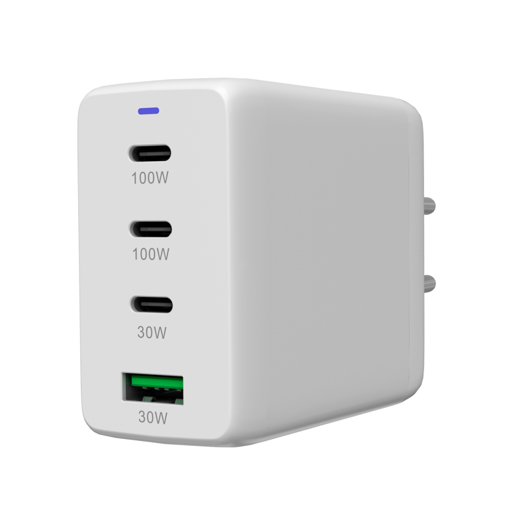 Ładowarka sieciowa GaN 100W 3xPD 1xQC EU Canyon CU100ACC biała