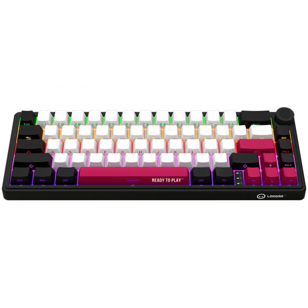Kabellose 65% mechanische Gaming-Tastatur Lorgar Pro schwarz