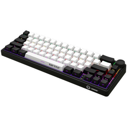 Kabellose 65% mechanische Gaming-Tastatur Lorgar Pro schwarz