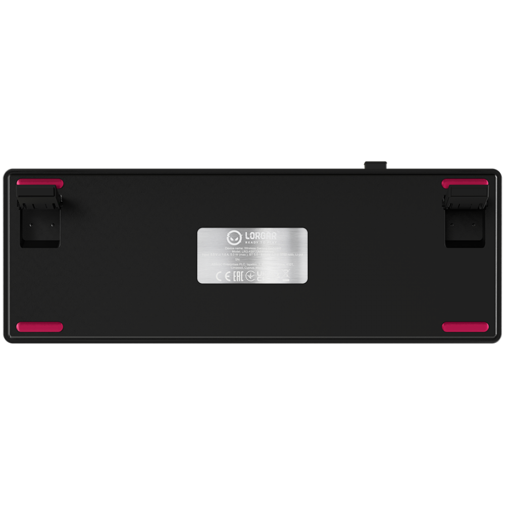 Kabellose 65% mechanische Gaming-Tastatur Lorgar Pro schwarz