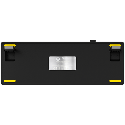 Lorgar Pro 65 % mechanische kabellose Gaming-Tastatur schwarz gelb