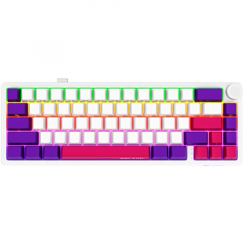 Lorgar Pro 65% Mechanical Wireless Gaming Keyboard White