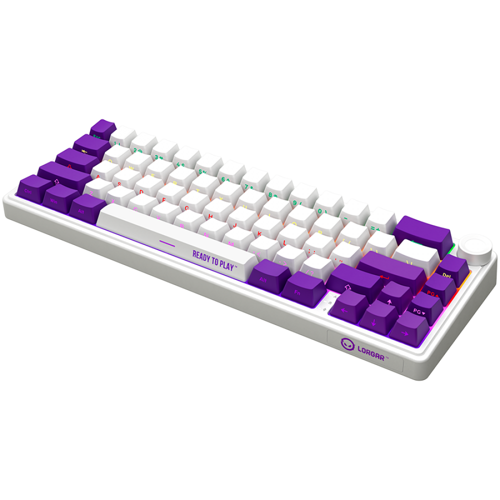 Lorgar Pro 65% Mechanical Wireless Gaming Keyboard White