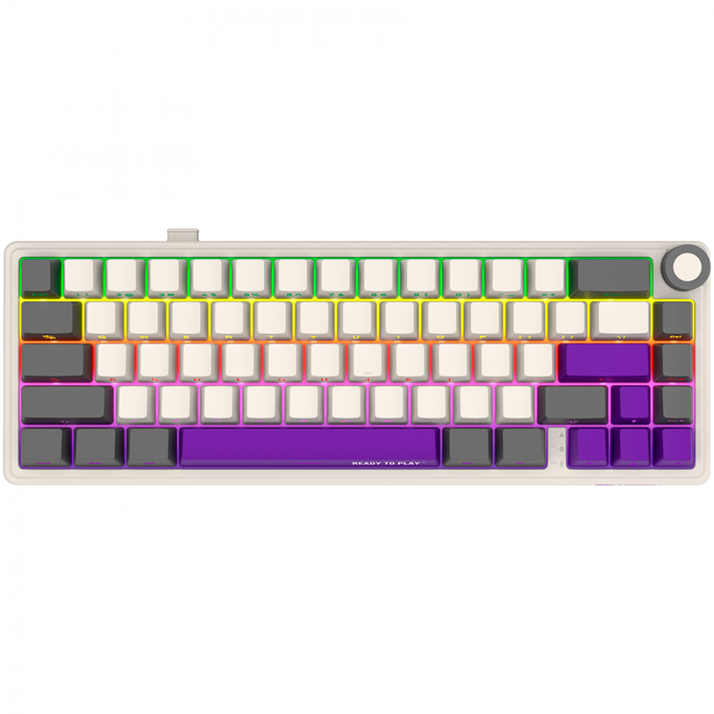 Lorgar Pro 65 % mechanische kabellose Tastatur beige