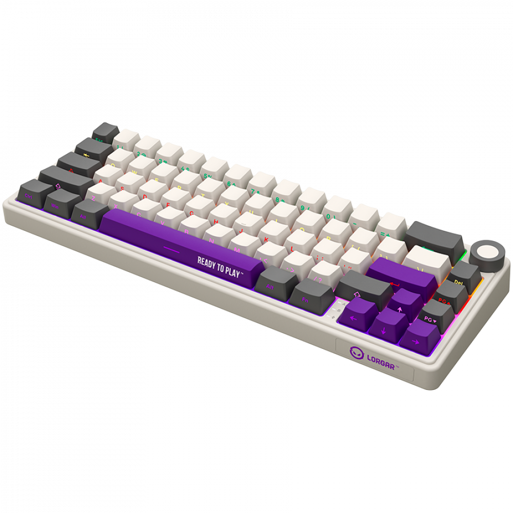 Lorgar Pro 65 % mechanische kabellose Tastatur beige