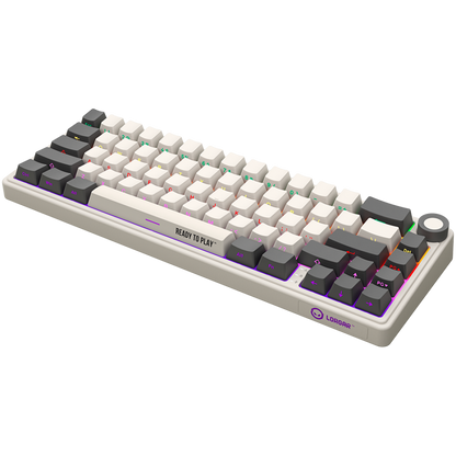 Lorgar Pro 65 % mechanische kabellose Tastatur beige