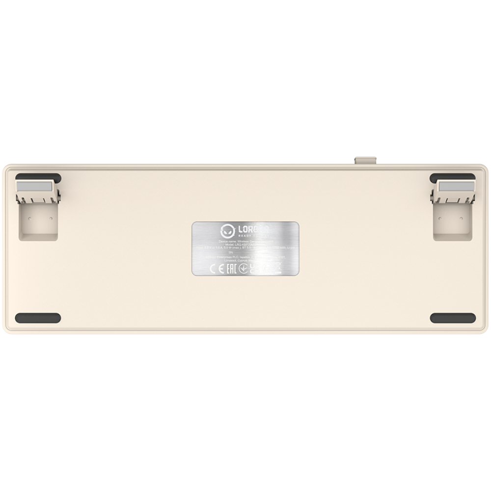 Lorgar Pro 65 % mechanische kabellose Tastatur beige
