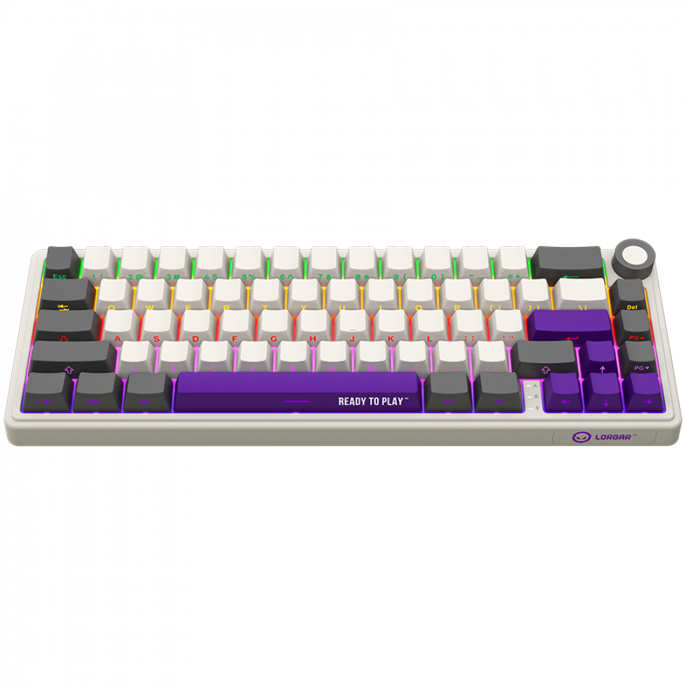 Lorgar Pro 65 % mechanische kabellose Tastatur beige