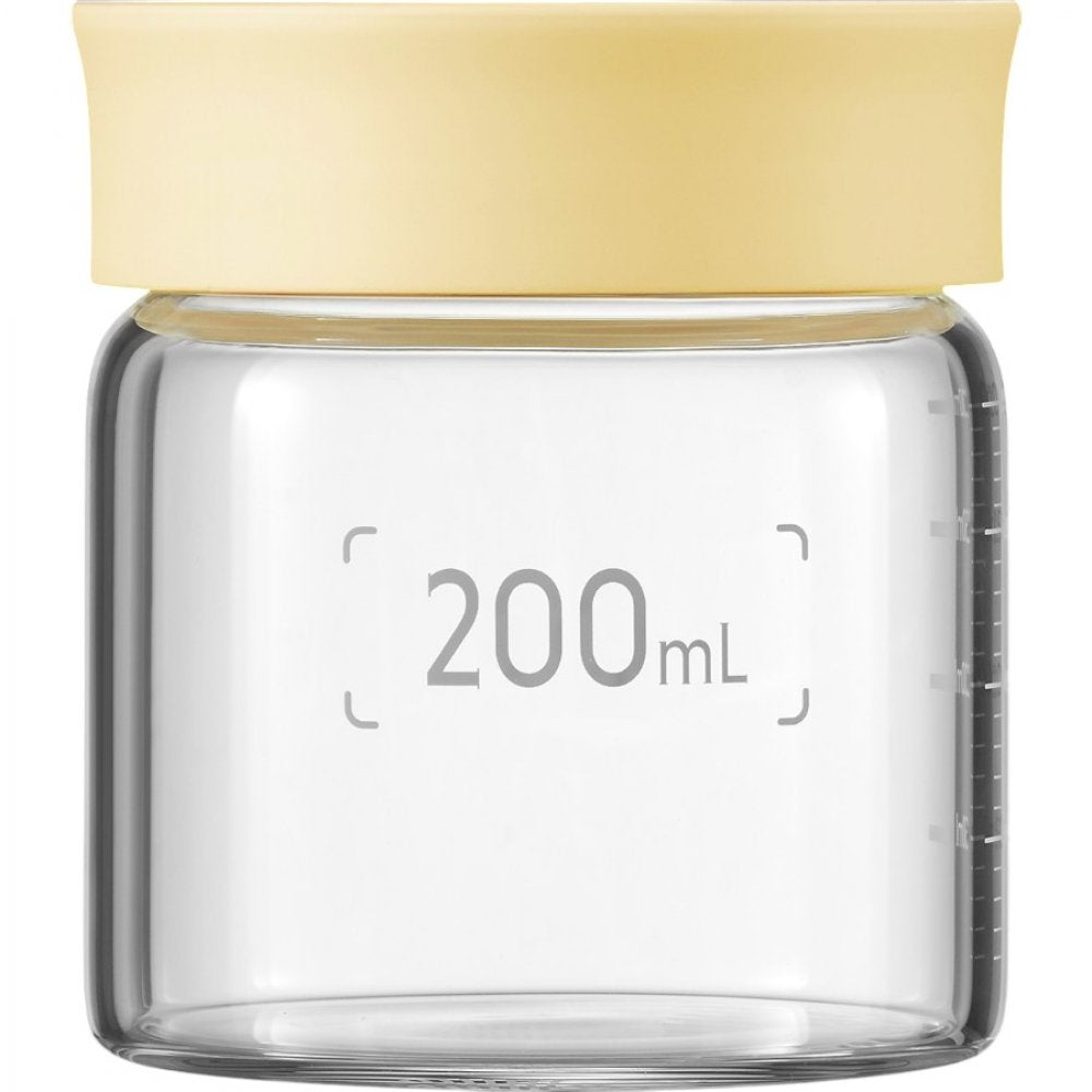 Słoiczki szklane 200 ml z nakrętką Buydeem CS1007/A2 żółte