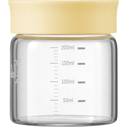 Słoiczki szklane 200 ml z nakrętką Buydeem CS1007/A2 żółte