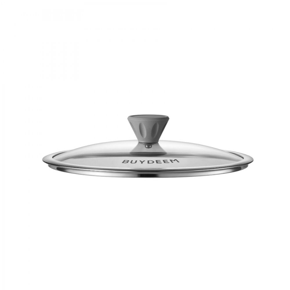 Buydeem CP102 30 cm Non-Stick Aluminum Pan with Lid Green