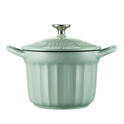 Buydeem CP541 Enamelled Cast Iron Pot 1.8L Kitchen Pastel Green