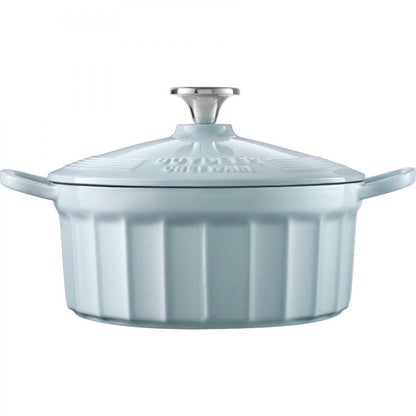 Buydeem Gusseisen-Emaille-Topf CP521, 2,9 l, Pastellblau