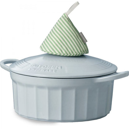 Buydeem Gusseisen-Emaille-Topf CP521, 2,9 l, Pastellblau
