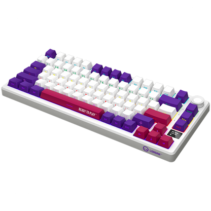 Kabellose Gaming-Tastatur 75% mechanisch Lorgar Pro weiß