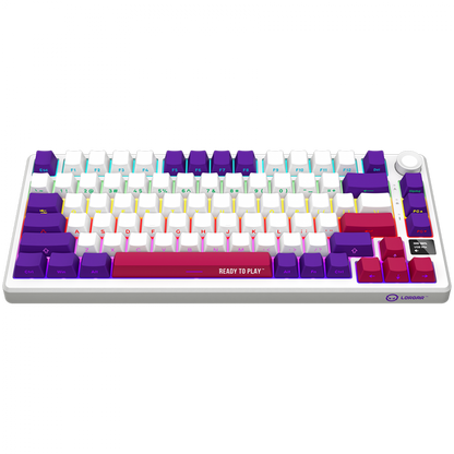 Kabellose Gaming-Tastatur 75% mechanisch Lorgar Pro weiß