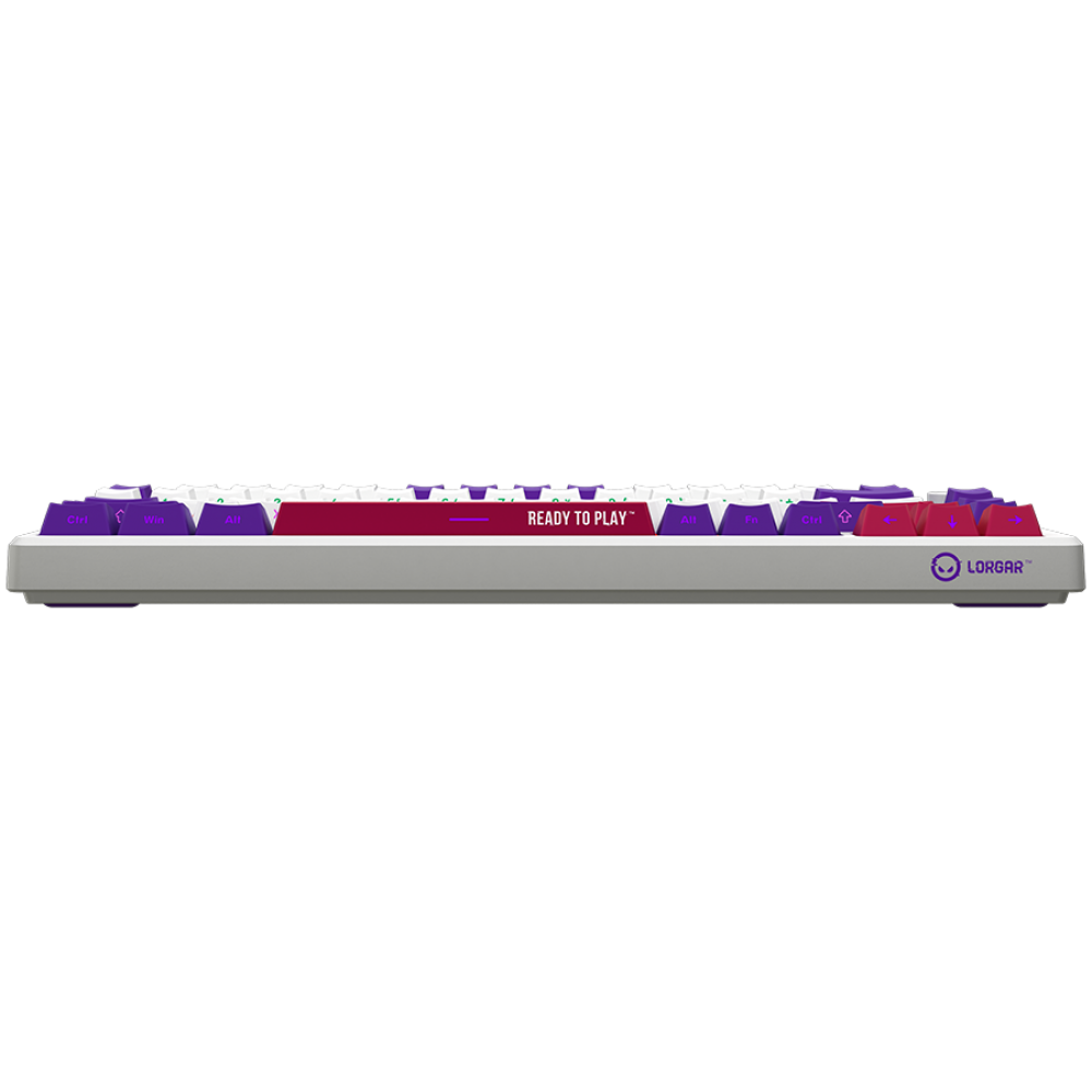 Kabellose Gaming-Tastatur 75% mechanisch Lorgar Pro weiß