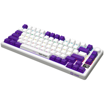 Kabellose Gaming-Tastatur 75% mechanisch Lorgar Pro weiß