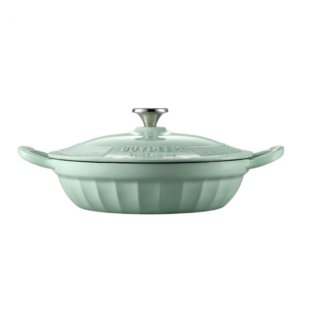 Buydeem CP581 Enameled Cast Iron Pot 3.3L Pastel Green