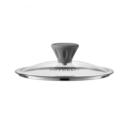 Emaillierter Topf 1,8l mit Glasdeckel Buydeem CP141 Pastellgelb
