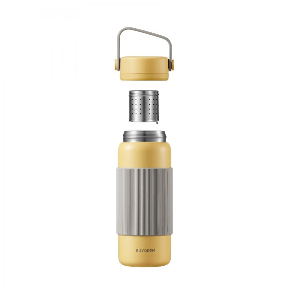 Buydeem CD1011 Thermos with Infuser 400 ml Pastel Yellow