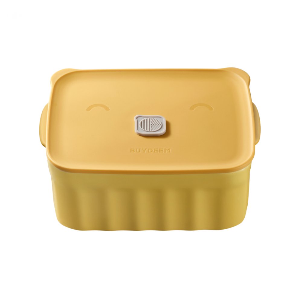 Buydeem CT1006 810 ml Yellow Ceramic Food Container