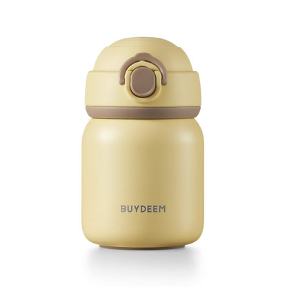 Thermoflasche Thermoskanne für Kinder für die Handtasche 200 ml Buydeem TAN200 hellgelb